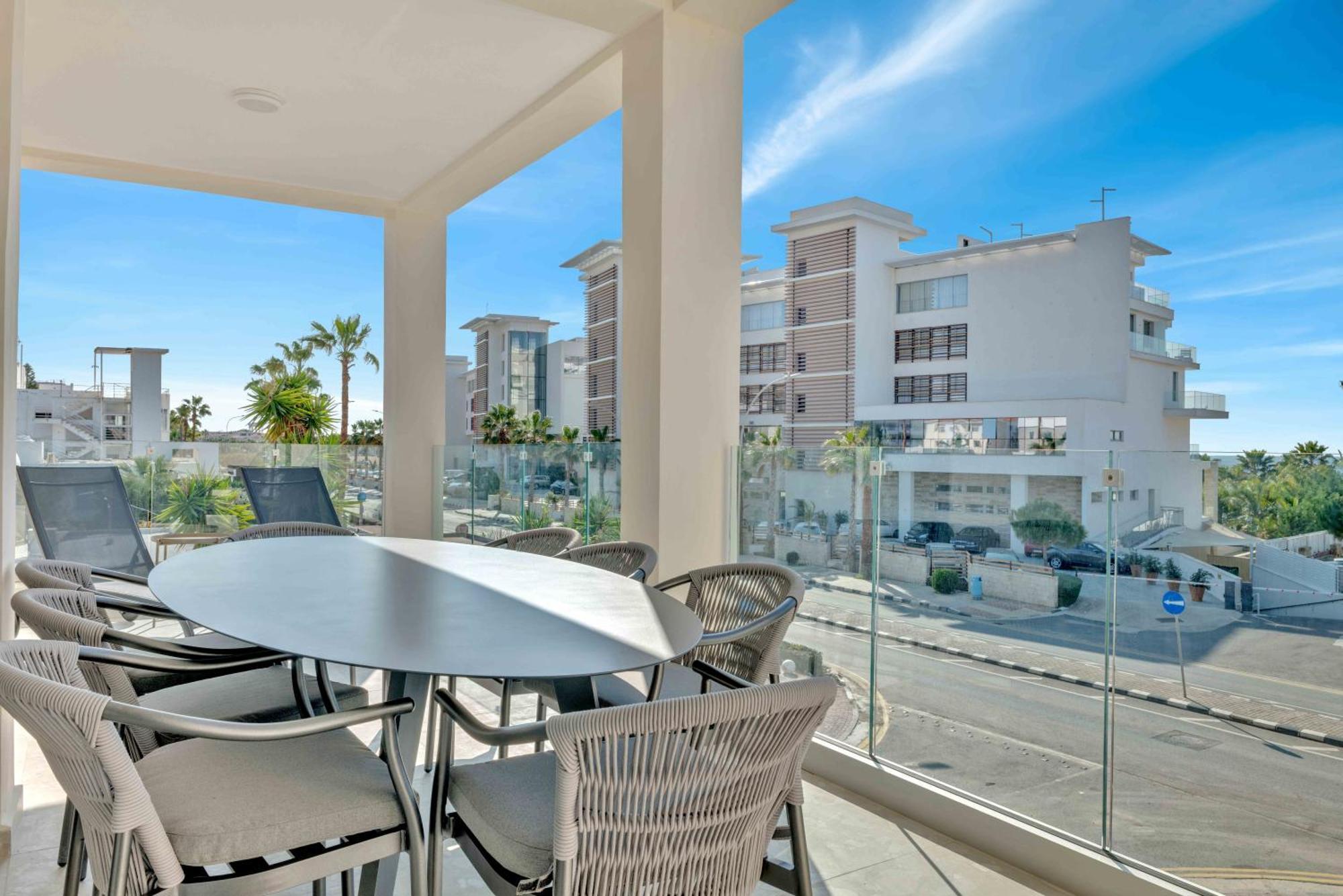 Appartamento Phaedrus Living: Seaview Luxury Flat Limnaria 150 Paphos Esterno foto